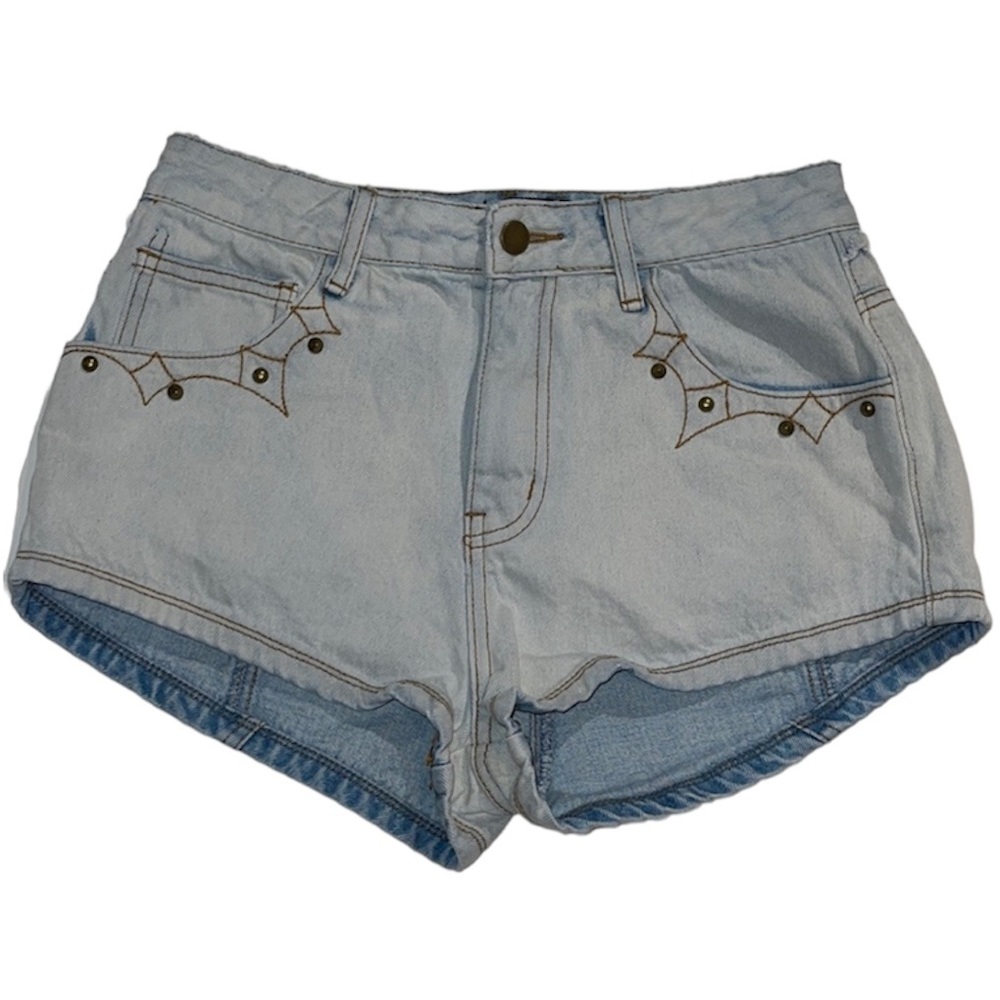 Women’s Club EXX High Rise Studded Jean Short Medium